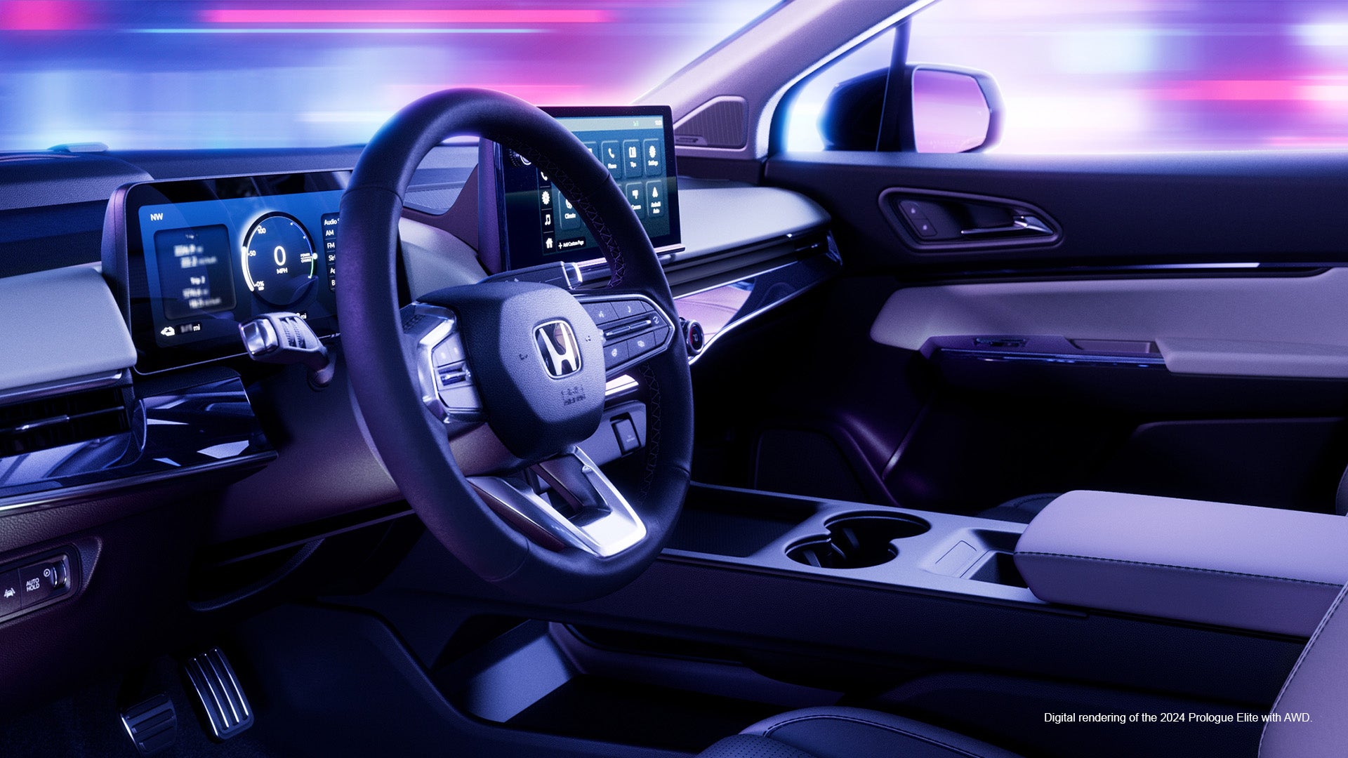 An interior photo of the 2024 Honda Prologue