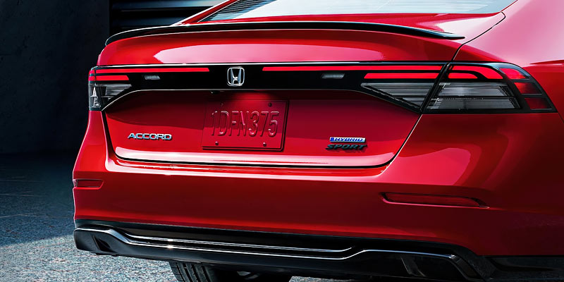 2025 Honda Accord Hybrid in red